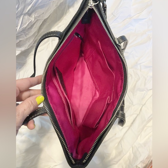 Coach Poppy Tartan Shoulder Bag Tote Rare Pink - Picture 6 of 10